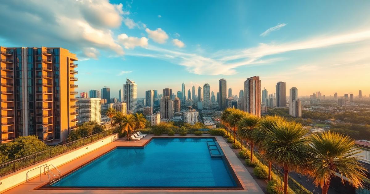 Bangkok condo building with pool for expat rental in Thailand 2026